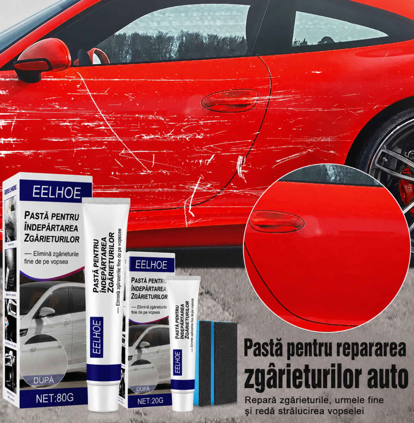 Pastă pentru Îndepărtarea Zgârieturilor Auto