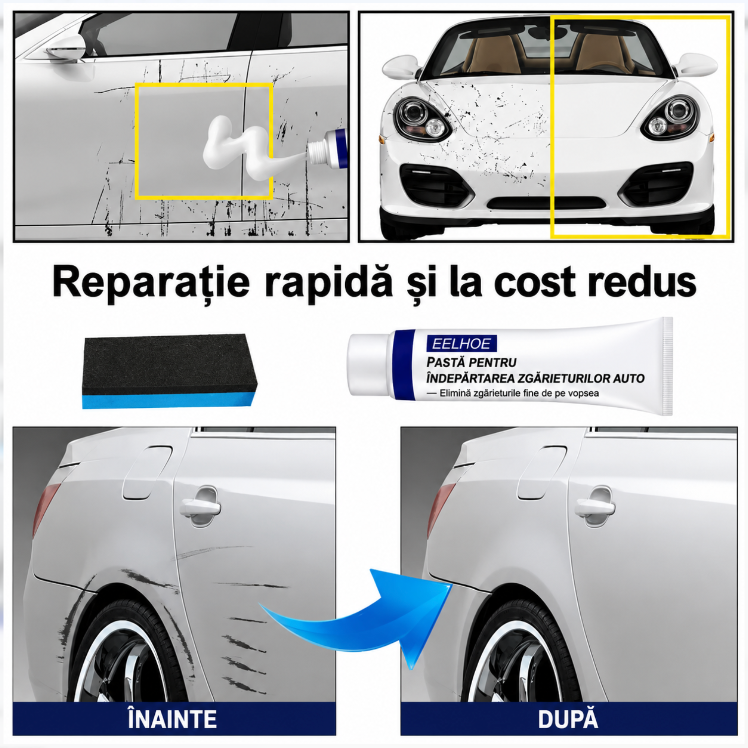 Pastă pentru Îndepărtarea Zgârieturilor Auto
