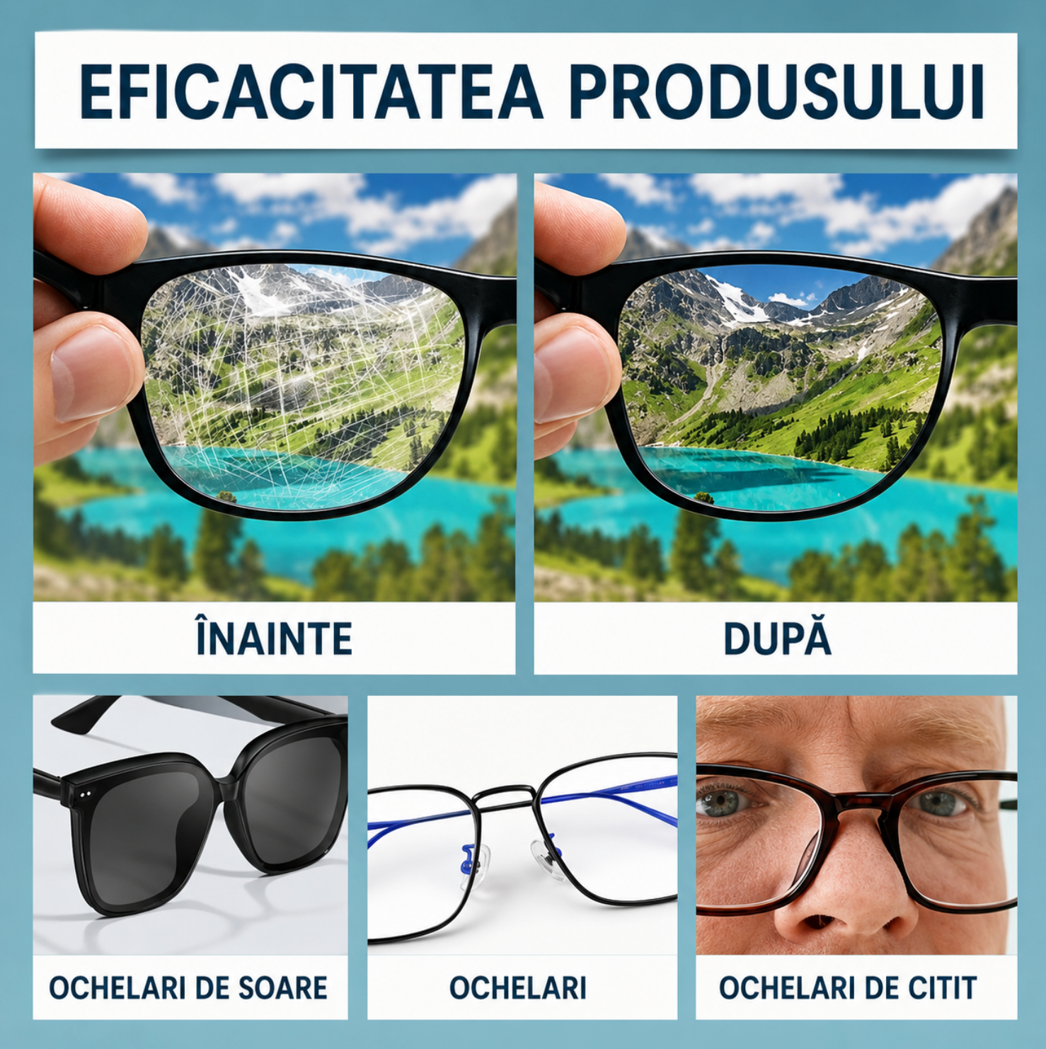 Spray Profesional pentru Curățarea Lentilelor
