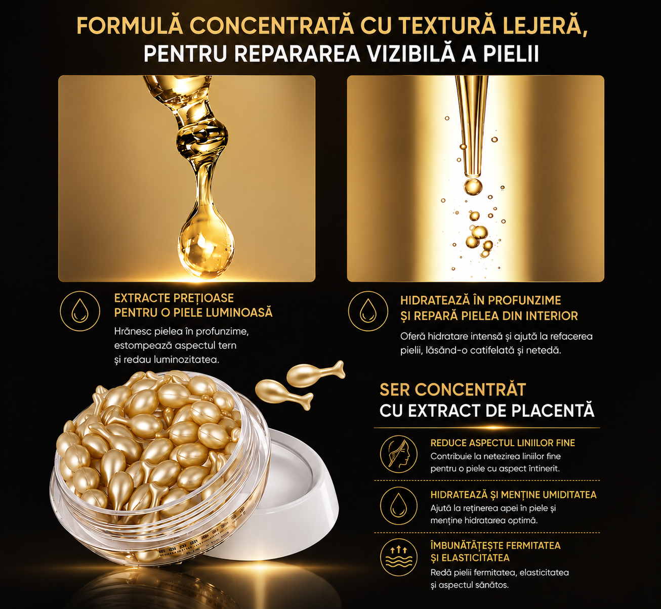 Serum de Față pentru un ten luminos și tineresc